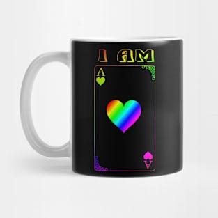 LGBTQ I Am Ace of Hearts Mug